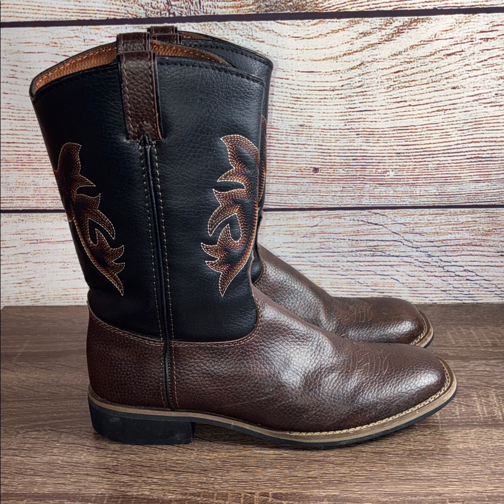 EUC Austin Trading Co. Boots Youth Child Size 4 Brown Western Style Boots